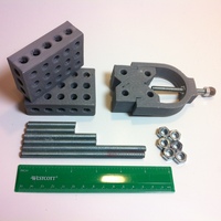 Small 1-2-3 Block & V-Block Jig Set 3D Printing 28833