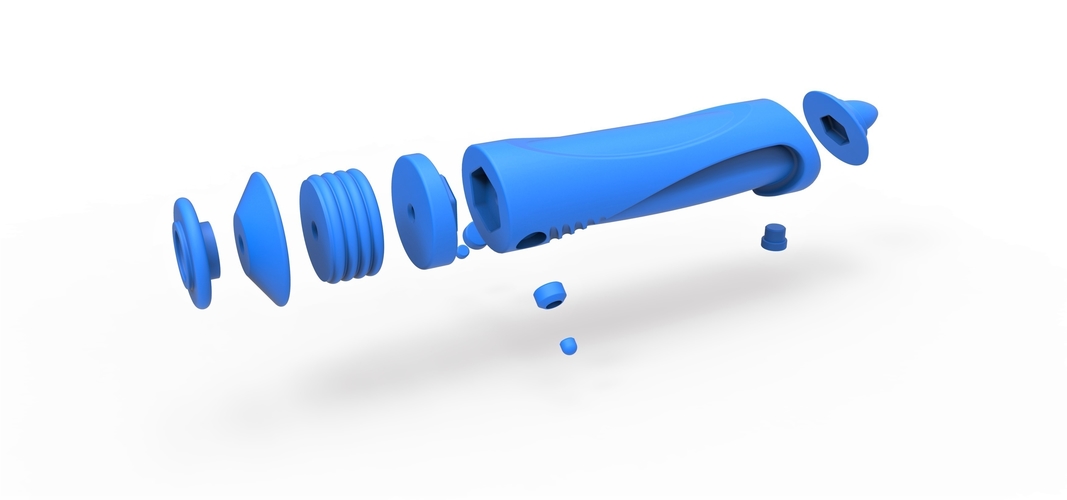 Lightsaber of Darth Sidious from Star Wars 3D Print 288934 Lightsaber of Darth Sidious from Star Wars 3D Print 288934