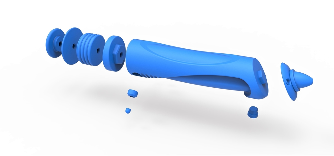 Lightsaber of Darth Sidious from Star Wars 3D Print 288938 Lightsaber of Darth Sidious from Star Wars 3D Print 288938