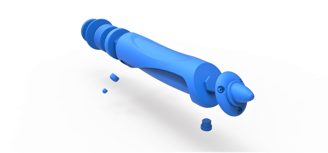 Lightsaber of Darth Sidious from Star Wars 3D Print 288939 Lightsaber of Darth Sidious from Star Wars 3D Print 288939