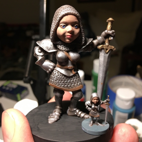 Halfling Paladin 3D Print 290053 Halfling Paladin 3D Print 290053