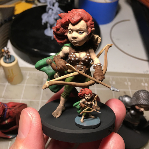 Halfling Ranger 3D Print 290056 Halfling Ranger 3D Print 290056