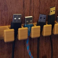 Small USB Cable holder 3D Printing 290342