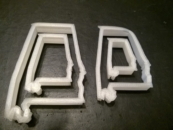 Alabama Cookie Cutter, set of four 3D Print 29316 Alabama Cookie Cutter, set of four 3D Print 29316