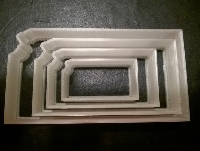 Kansas Cookie Cutter, set of four 3D Print 29347 Kansas Cookie Cutter, set of four 3D Print 29347