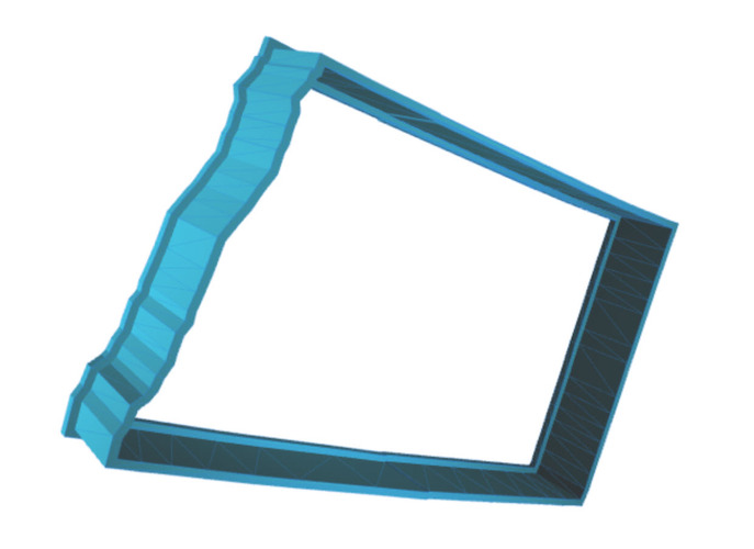 North Dakota Cookie Cutter, set of four 3D Print 29373 North Dakota Cookie Cutter, set of four 3D Print 29373