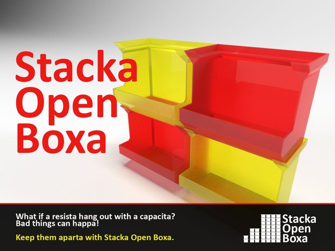 Stacka Open Boxa 3D Print 29471 Stacka Open Boxa 3D Print 29471