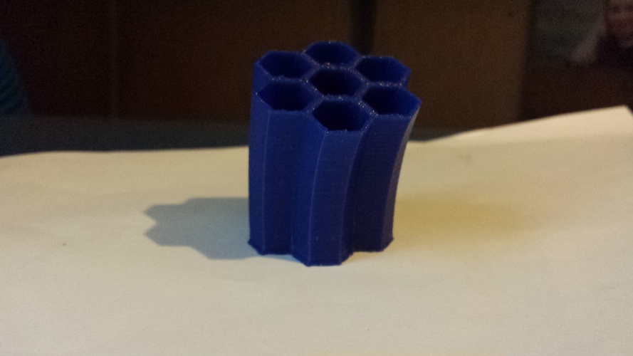 Penholder Honeycomb 3D Print 29814