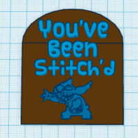 Small You've Been Stitch'd Sign 3D Printing 29887