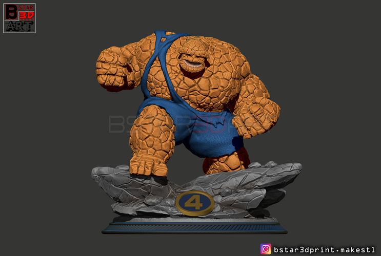 The Thing High Quality - Fantastic Four - Marvel Comic  3D Print 298953
