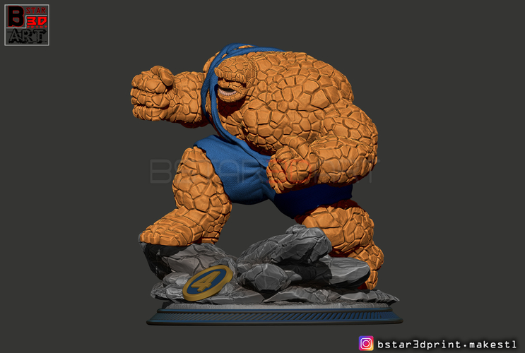 The Thing High Quality - Fantastic Four - Marvel Comic  3D Print 298954