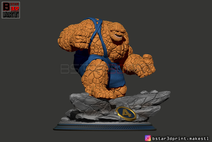 The Thing High Quality - Fantastic Four - Marvel Comic  3D Print 298960