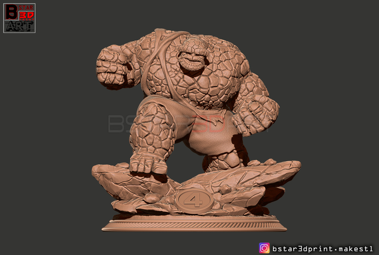 The Thing High Quality - Fantastic Four - Marvel Comic  3D Print 298961