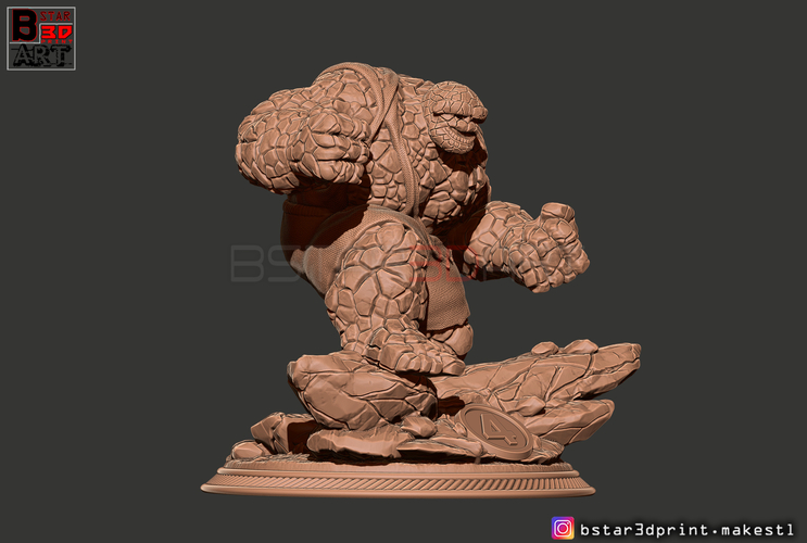 The Thing High Quality - Fantastic Four - Marvel Comic  3D Print 298965