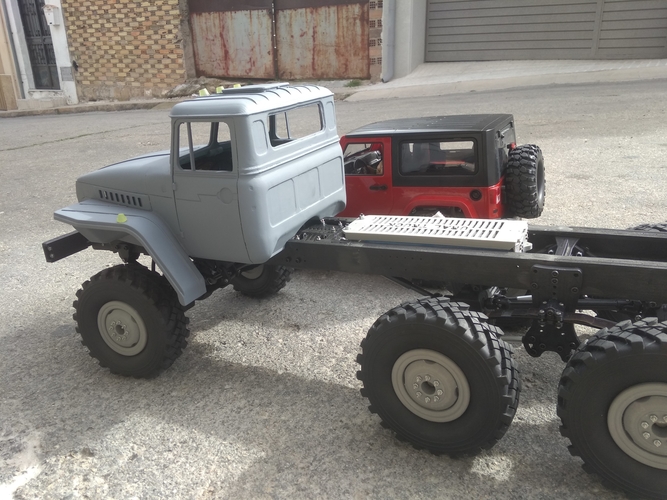 Crawler chasis 6x6 ural rc truck  3D Print 299290