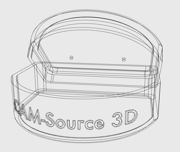 CAM-Source 3D: Night Guard/ Sports Guard/ retainer container 3D Print 29940