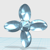 Small MakerTree 3D: A small screw-on propeller 3D Printing 29947
