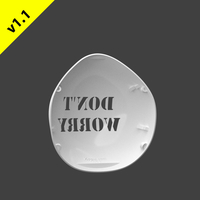 Hopio Dust Mask Cover v1.1 Design 15- Dont Worry - Thumbnail 1