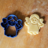 Small Angel cookie cutter v2 3D Printing 299691
