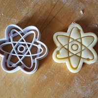 Small Atom Symbol cookie cutter 3D Printing 299696