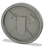 Small DND Class tokens for 1in battle grid 3D Printing 299743