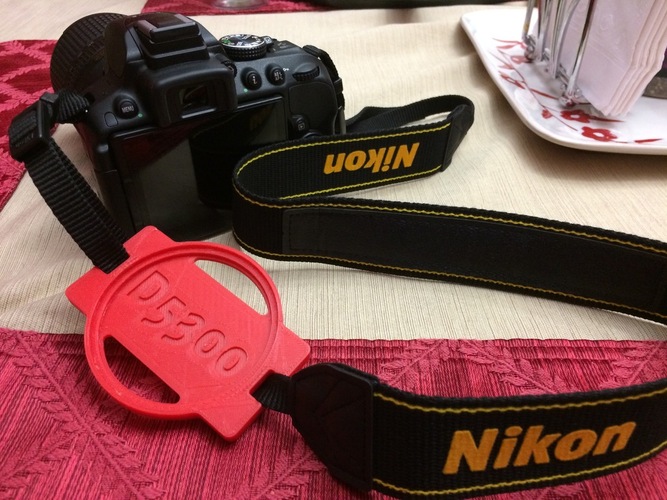 Nikon 67mm Lens Cap Holder for Camera Strap 3D Print 29998 Nikon 67mm Lens Cap Holder for Camera Strap 3D Print 29998