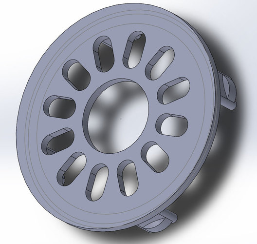 Air Vent - with easy removal hole. 3D Print 30002 Air Vent - with easy removal hole. 3D Print 30002