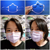 Small COVID-19 MASK - FACE MASK CLOSE TO FACE 3D Printing 300103