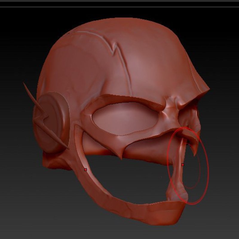 the Flash helmet
