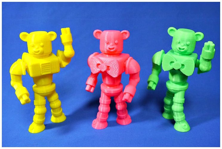 Bear Robots 3D Print 30311