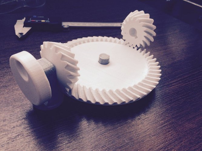 Spiral Bevel Gear Toy Set 3D Print 30347