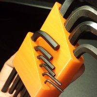Small Metric Allen Wrench Holder 3D Printing 30394