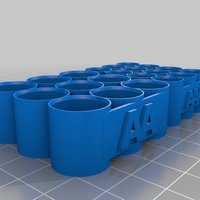 Small AA & AAA Battery Holder 3D Printing 30455