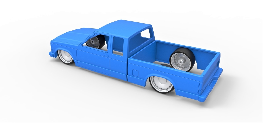 Diecast Chevrolet S10 Extended Cab Scale 1:25 3D Print 304716 Diecast Chevrolet S10 Extended Cab Scale 1:25 3D Print 304716