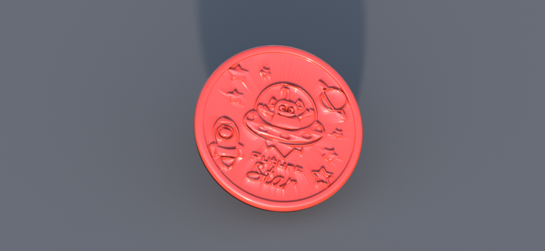 Spaceship drinkcoaster 3D Print 306017 Spaceship drinkcoaster 3D Print 306017