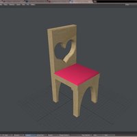 Small HeartChair 3D Printing 30693