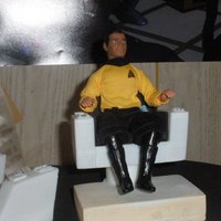 Small TOS Kirk's Chair Mego Scale 3D Printing 30695