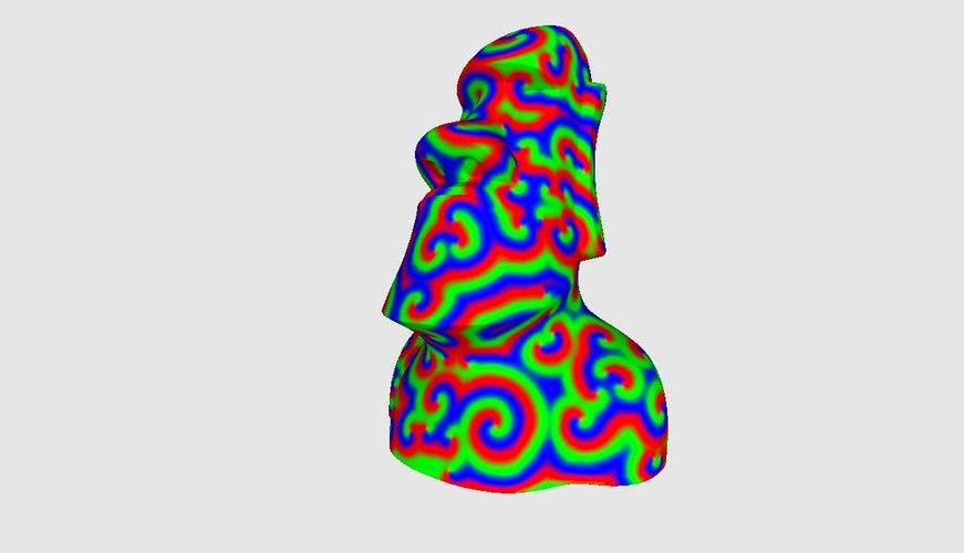 Triple Trippy Moai 3D Print 30700