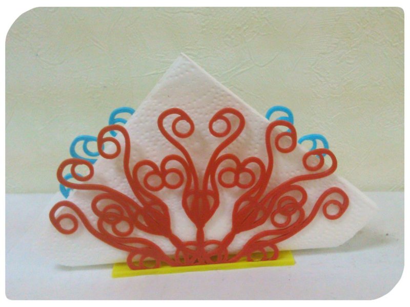 Stand for napkins "Peacock Tail"