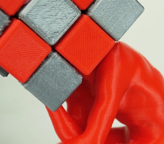 The Thinker / Rubik's Cube  3D Print 31083