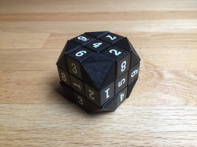 Truncated Rubik's Cube Corner 3D Print 31095