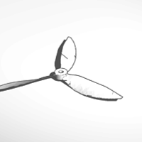Small propeller 3D Printing 31101