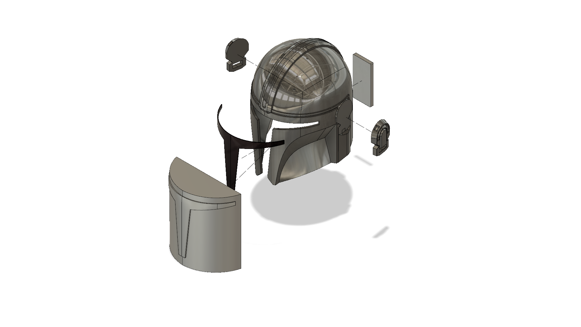 V3 Mandalorian helmet Star Wars 3D Print 313820 V3 Mandalorian helmet Star Wars 3D Print 313820