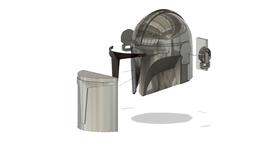 V3 Mandalorian helmet Star Wars 3D Print 313821 V3 Mandalorian helmet Star Wars 3D Print 313821