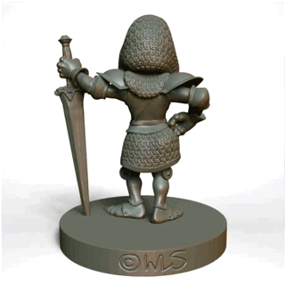 Halfling Paladin 3D Print 314114 Halfling Paladin 3D Print 314114
