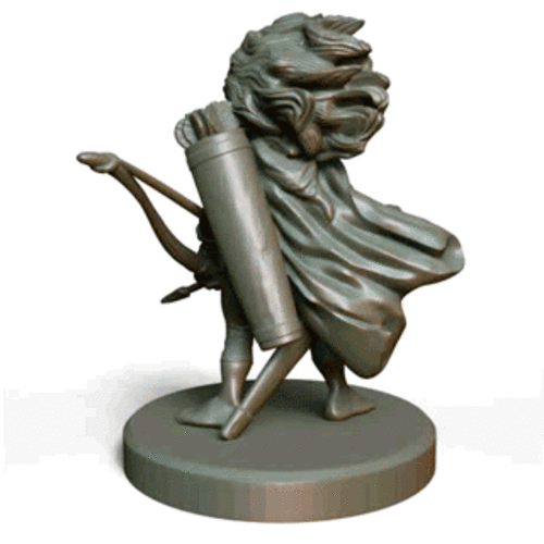 Halfling Ranger 3D Print 314116 Halfling Ranger 3D Print 314116