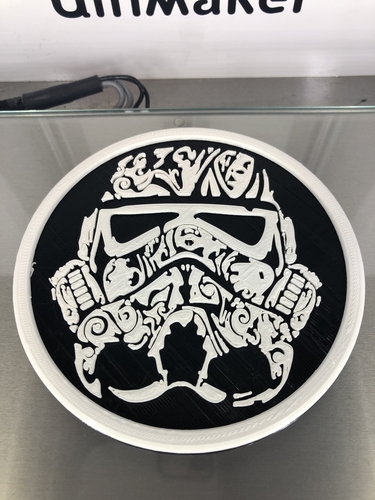 Stormtrooper 'deluxe' coaster 3D Print 316085 Stormtrooper 'deluxe' coaster 3D Print 316085