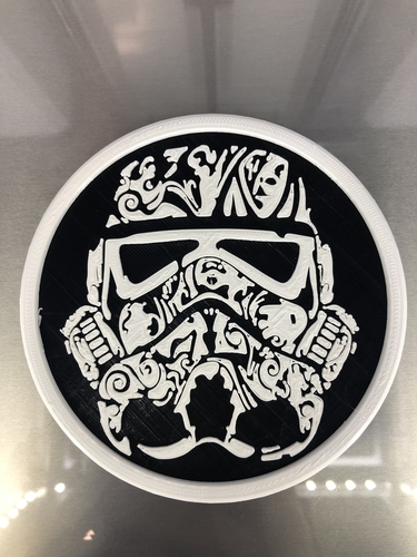 Stormtrooper 'deluxe' coaster 3D Print 316086 Stormtrooper 'deluxe' coaster 3D Print 316086