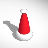 Small santa hat 3D Printing 31615