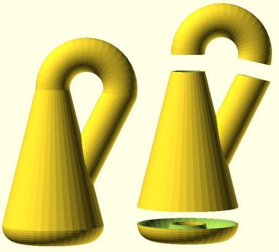 Klein Bottle from simple primitives 3D Print 31703